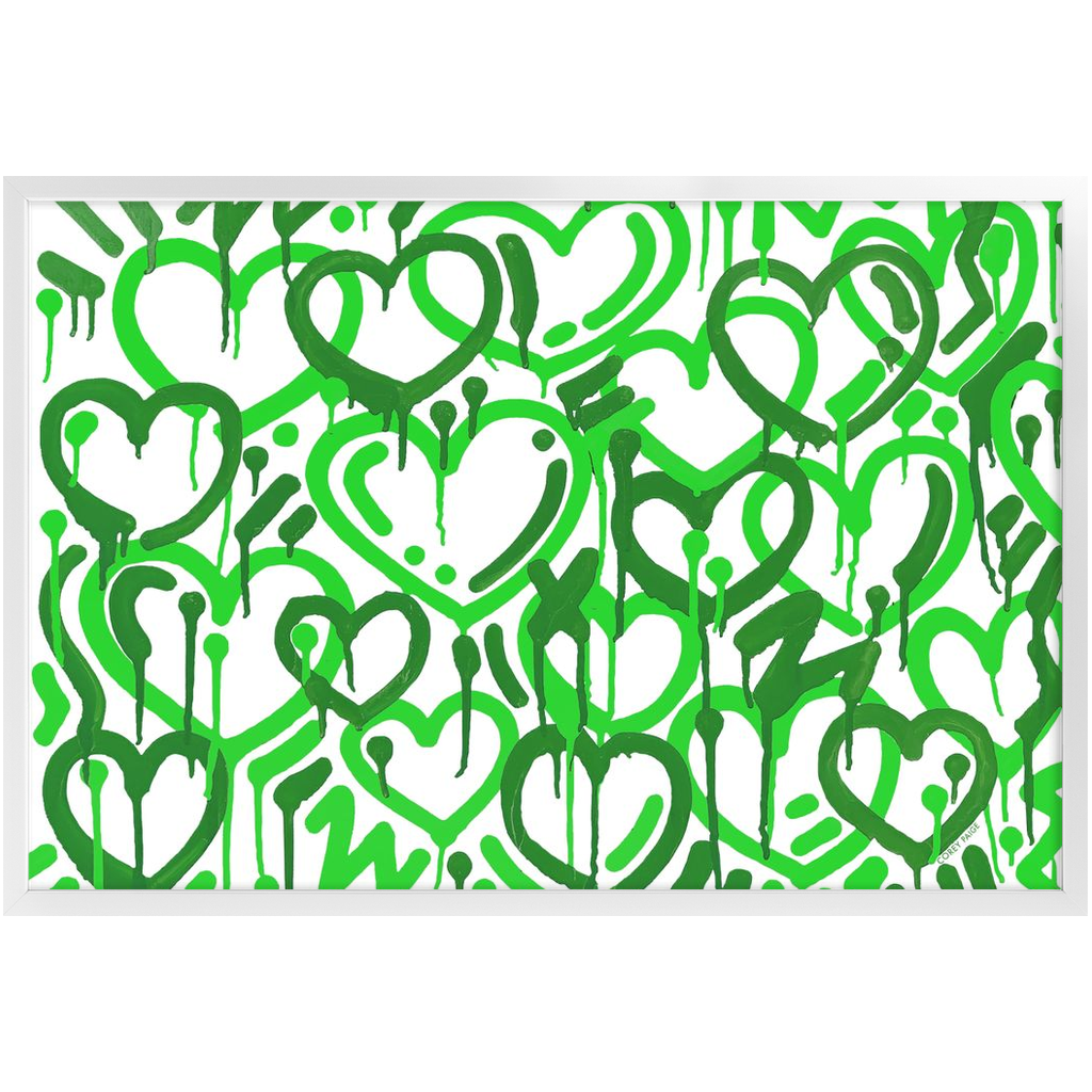 Electric Love College Colors Framed Print