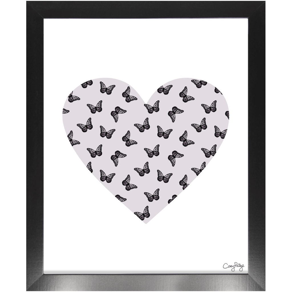 Butterfly Heart Framed Print