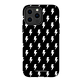 Load image into Gallery viewer, Black & White Lightning Bolts iPhone Case

