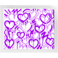 Purple Electric Love Framed Print