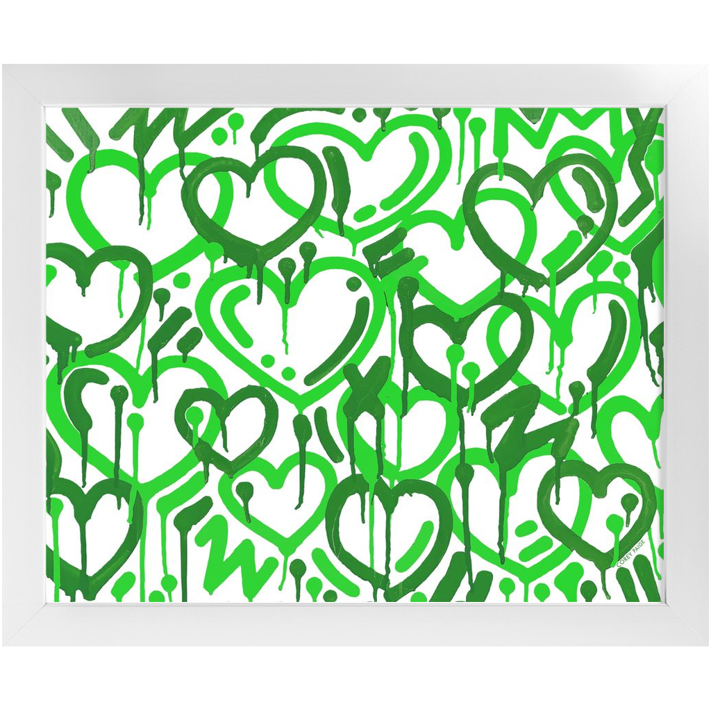 Electric Love College Colors Framed Print