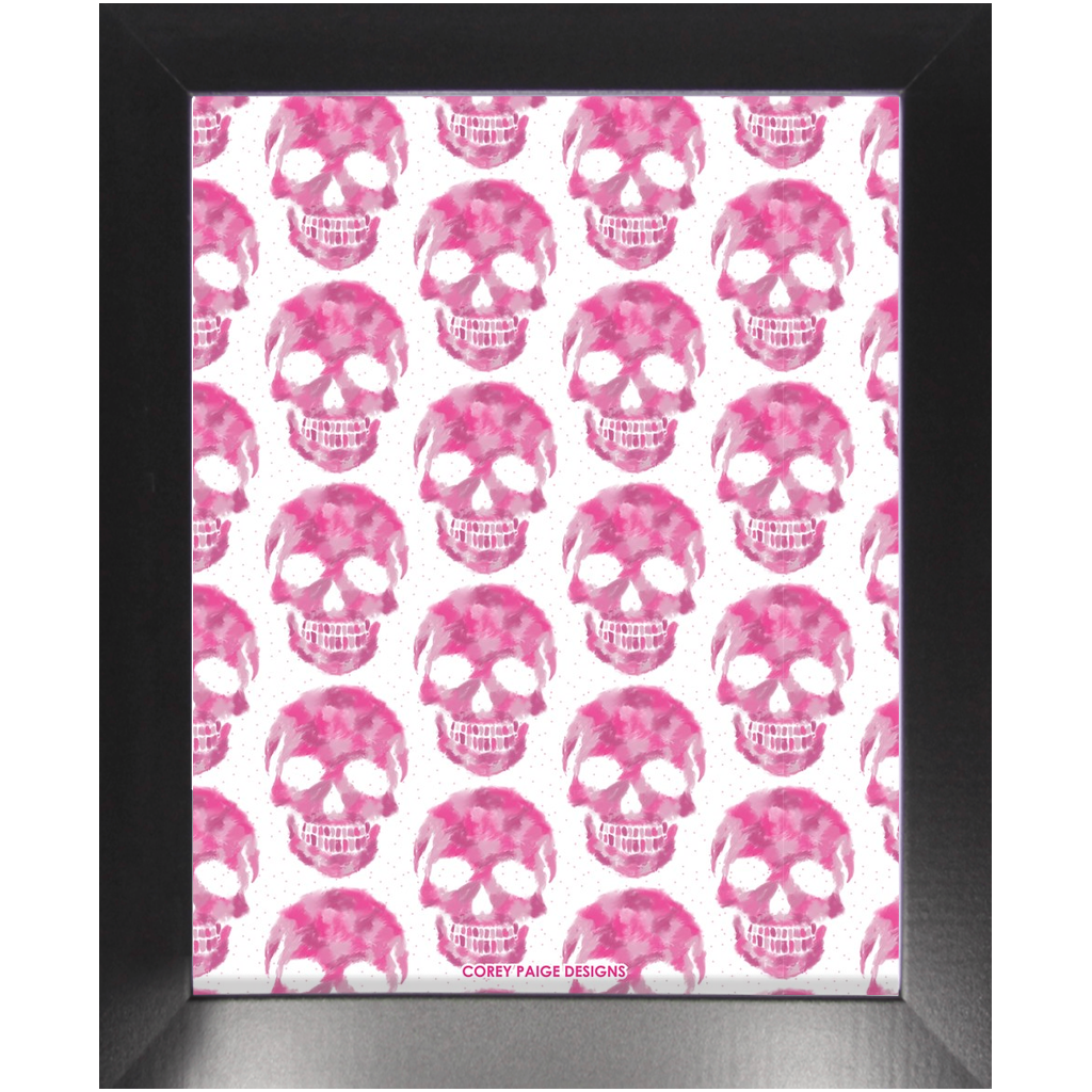 Skull Pattern Framed Print