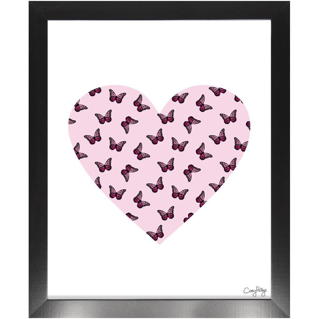 Butterfly Heart Framed Print