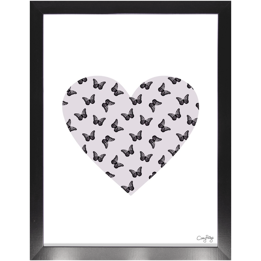 Butterfly Heart Framed Print