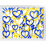 Electric Love College Colors Framed Print