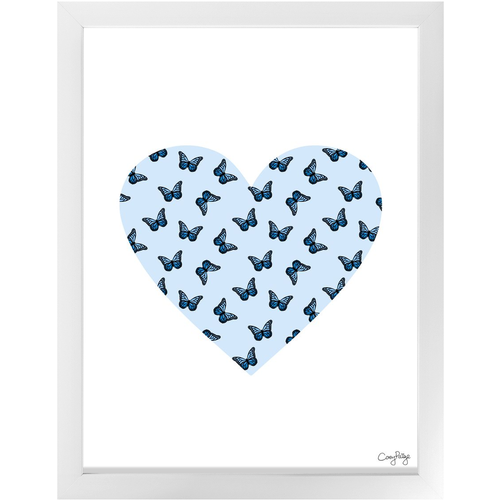 Butterfly Heart Framed Print