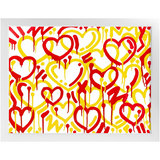 Electric Love College Colors Framed Print