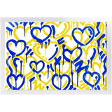 Electric Love College Colors Framed Print