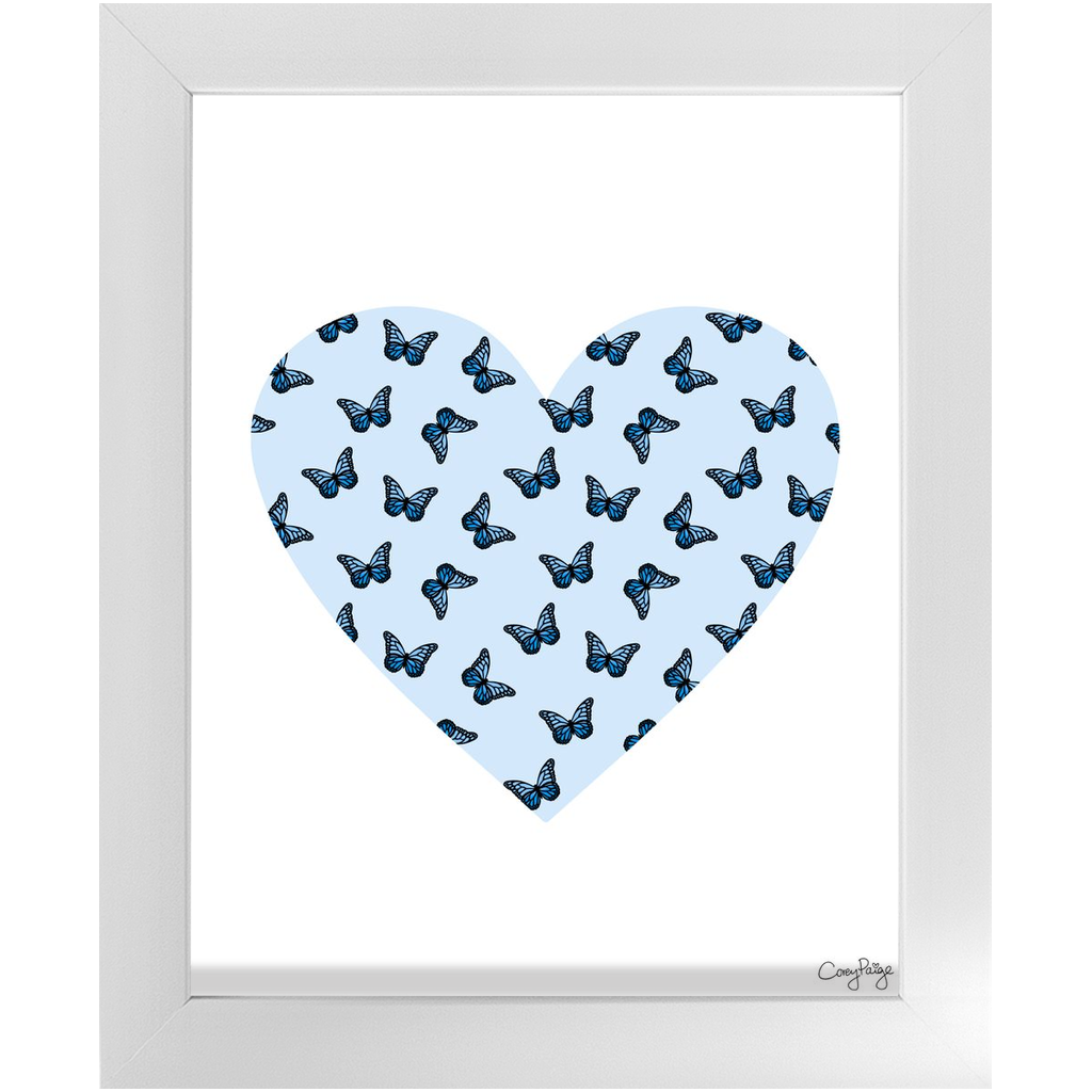 Butterfly Heart Framed Print