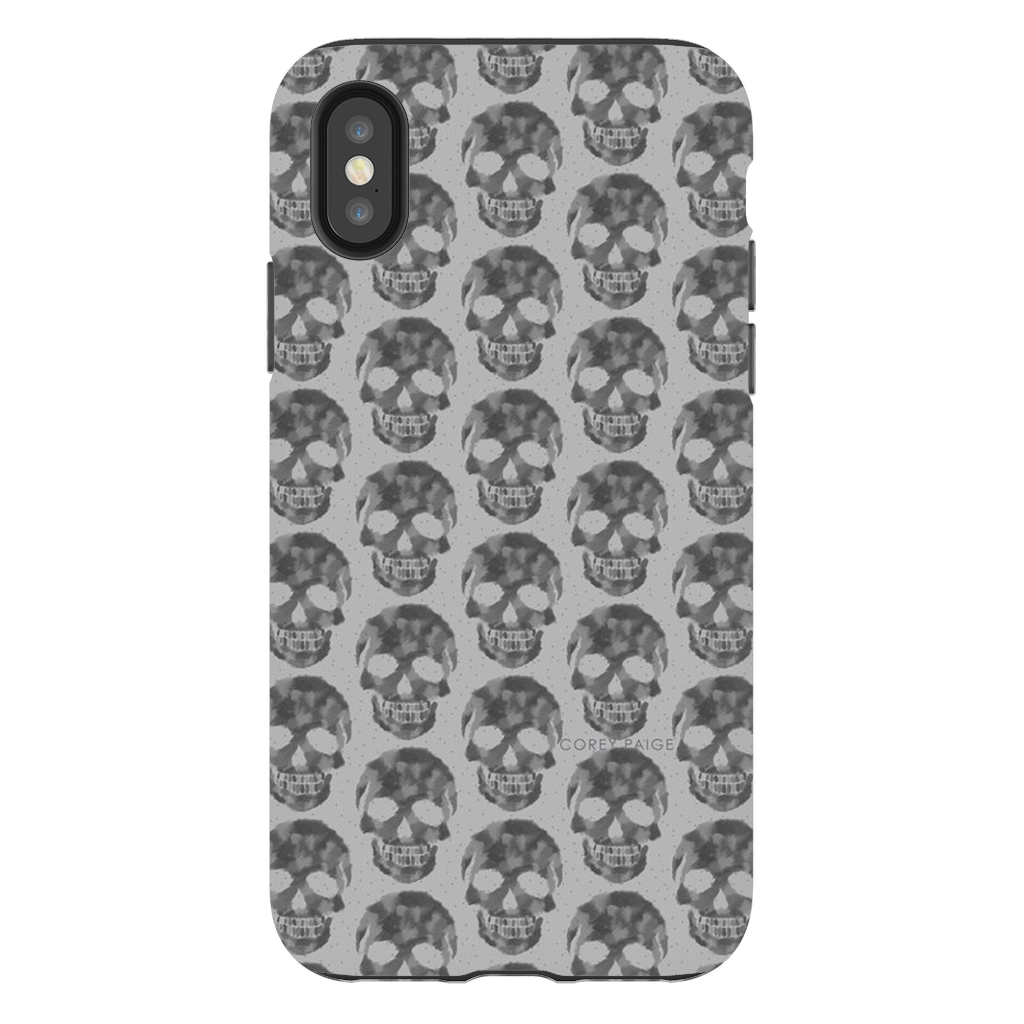 Gray Skull Pattern Phone Case