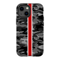 Load image into Gallery viewer, Gray Camo Red Stripe Phone Case
