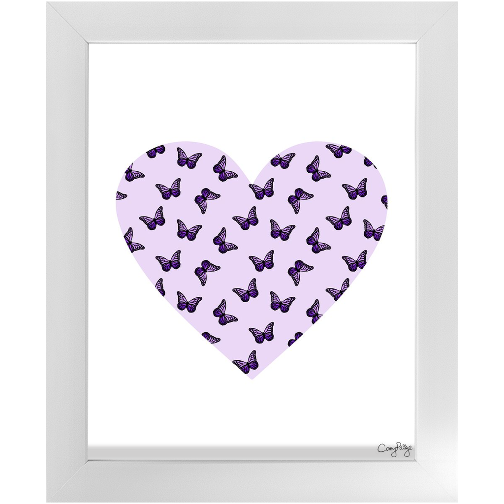 Butterfly Heart Framed Print