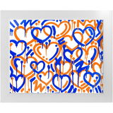Electric Love College Colors Framed Print