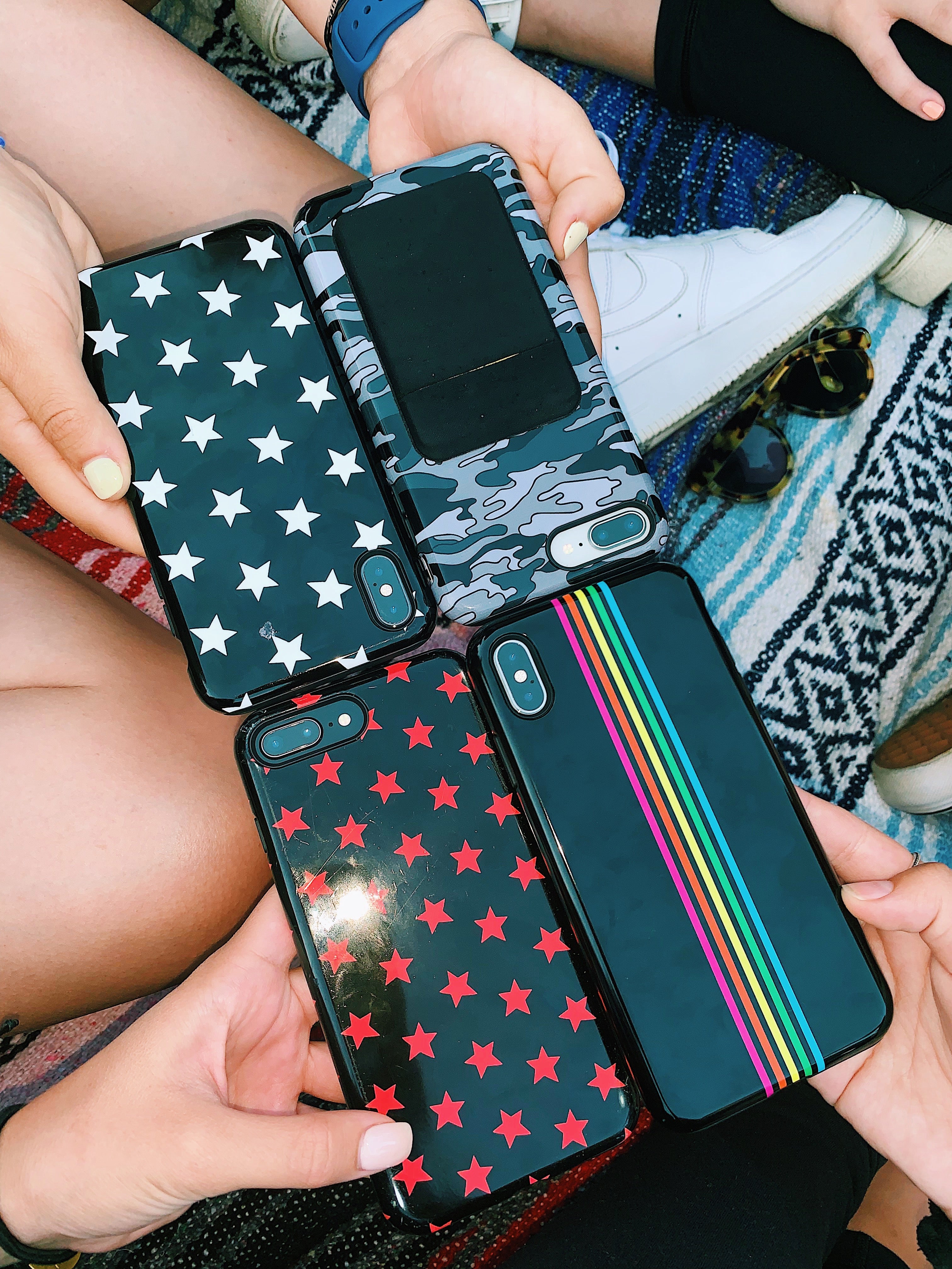 Red & Black Stars iPhone Case