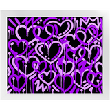 Purple Electric Love Framed Print