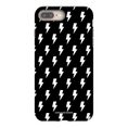 Load image into Gallery viewer, Black & White Lightning Bolts iPhone Case
