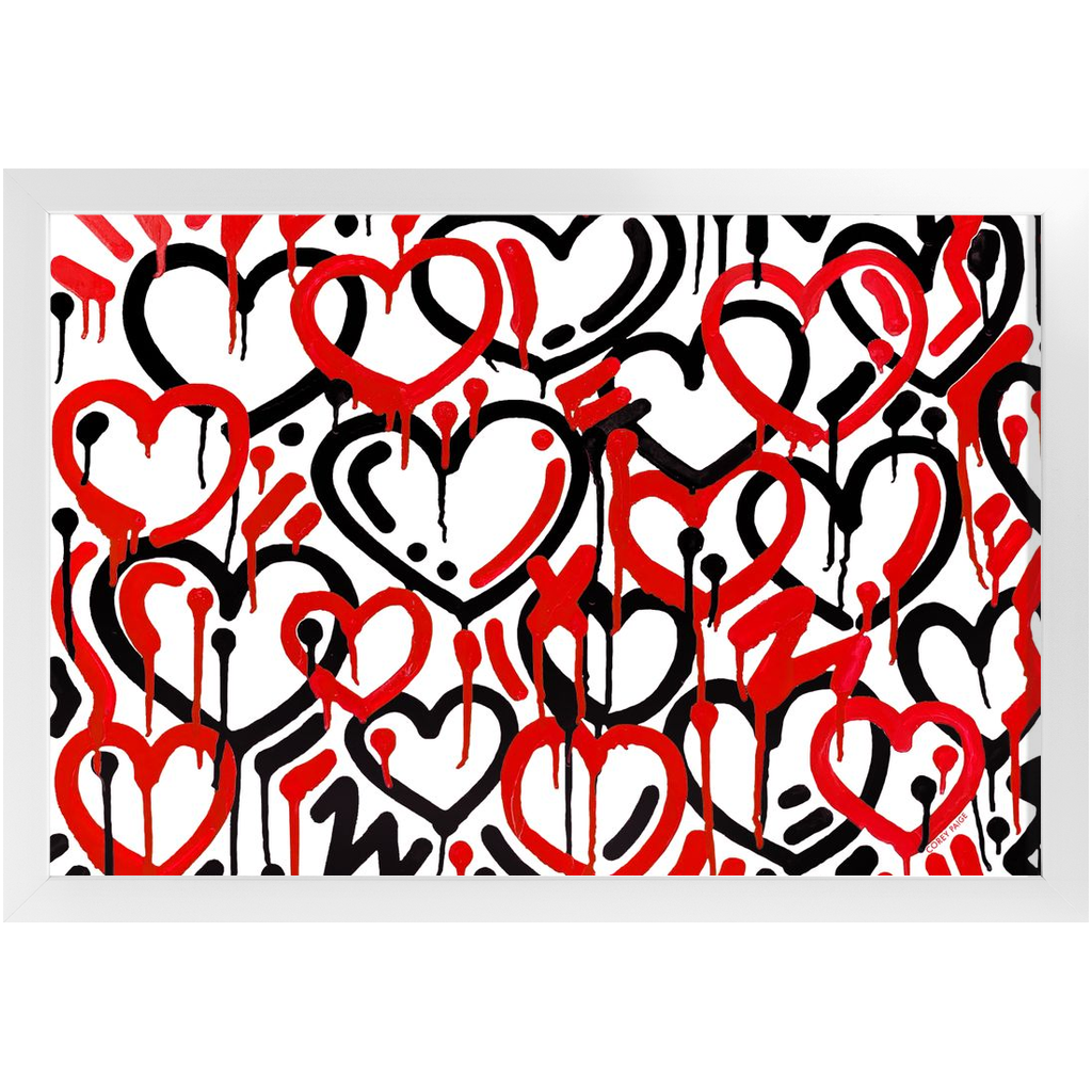 Electric Love College Colors Framed Print