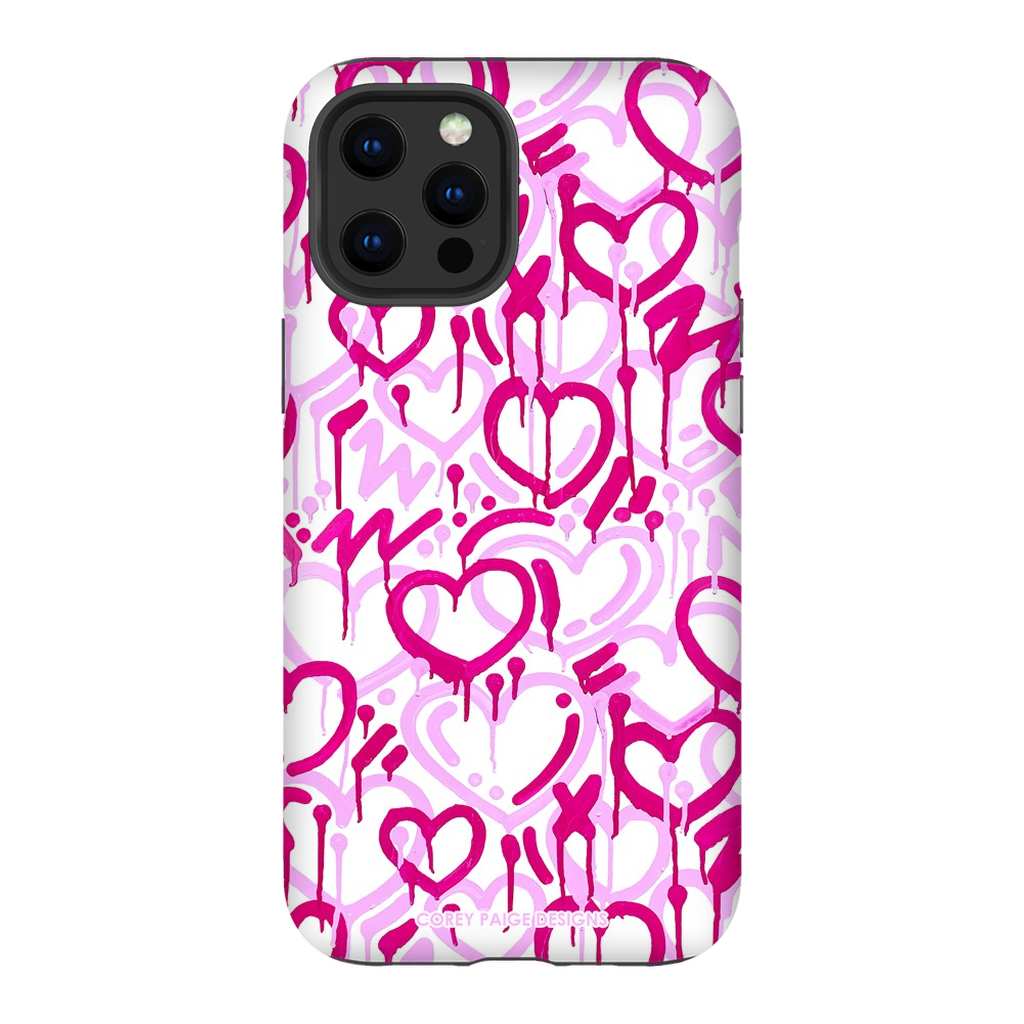 Pink Electric Love iPhone Case