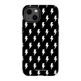 Load image into Gallery viewer, Black & White Lightning Bolts iPhone Case
