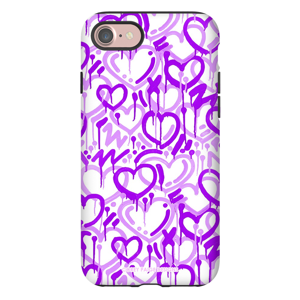 Purple Electric Love Phone Case