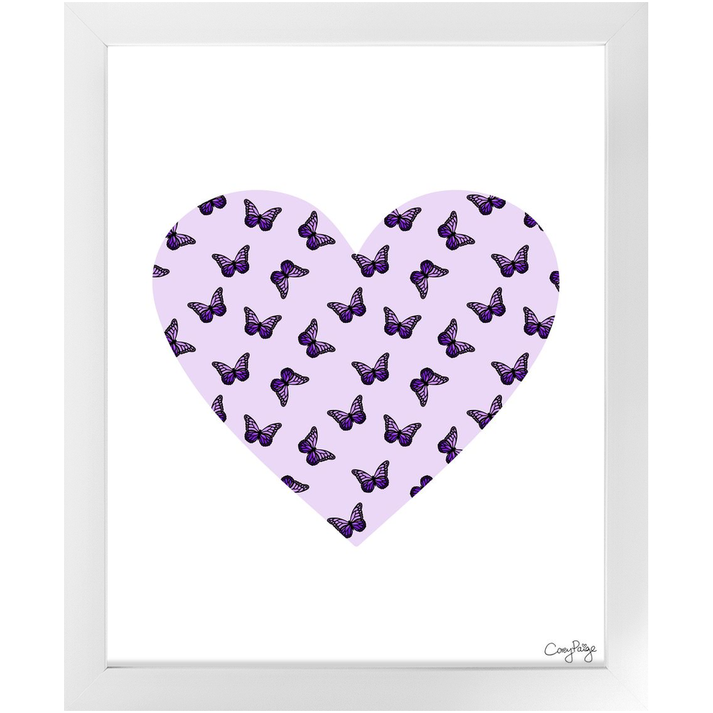 Butterfly Heart Framed Print