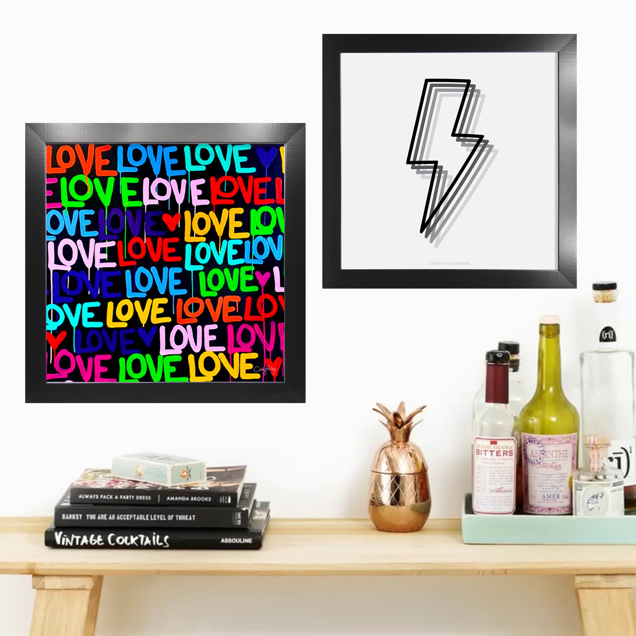 Drippy Love Framed Print