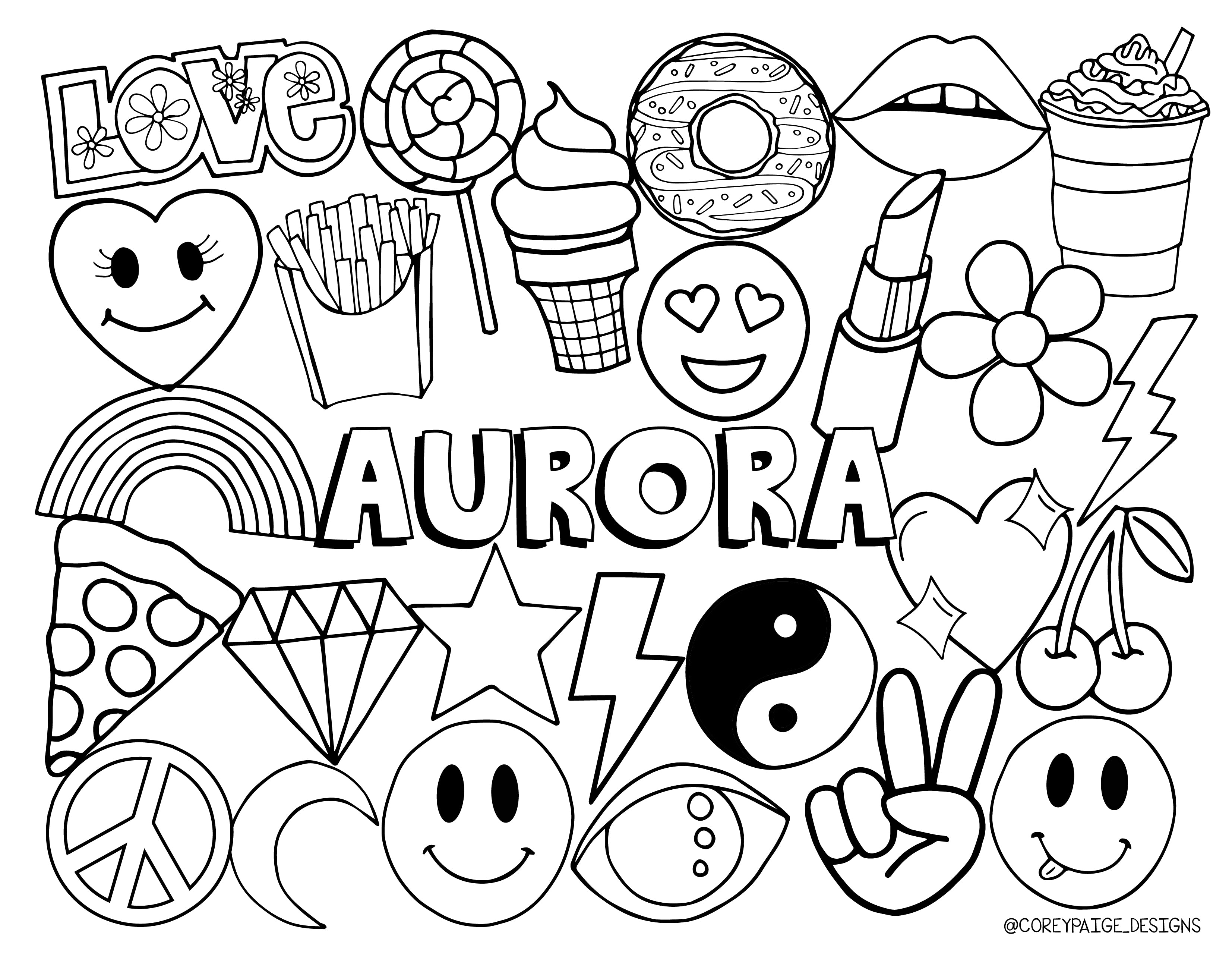 Sunrise Day Camp Coloring Sheet Pack