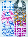 Load image into Gallery viewer, Painted Hearts Baby Bib
