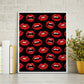 Painted Lips Framed Print