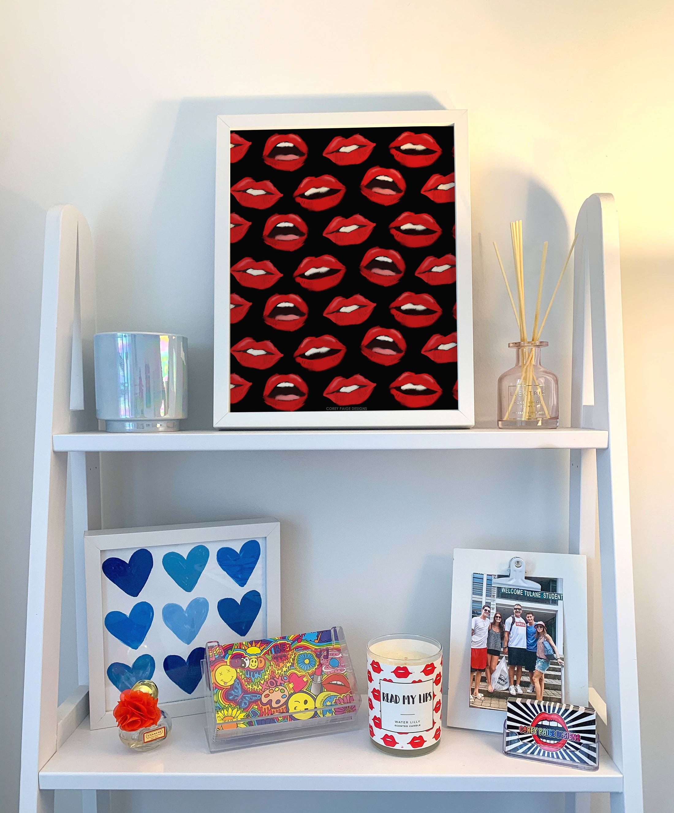Painted Lips Framed Print