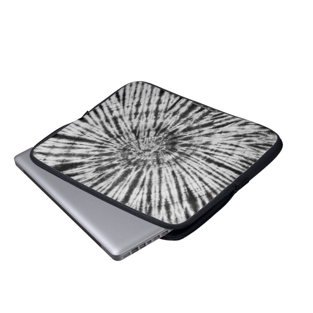 Black & White Tie Dye Laptop Sleeve