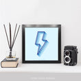 Load image into Gallery viewer, Shadowed Lightning Bolt Framed Print
