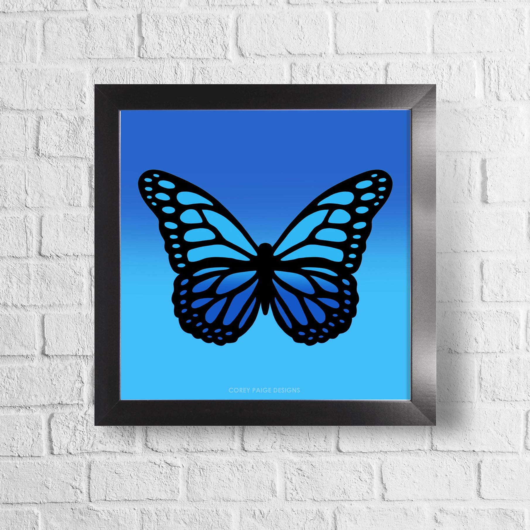 Ombré Butterfly Framed Print