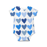 Painted Hearts Baby Onesie