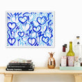 Load image into Gallery viewer, Blue Electric Love Framed Print
