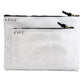 Gray Snakeskin Accessory Pouch