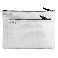 Load image into Gallery viewer, White Stars Black Accessory Pouch
