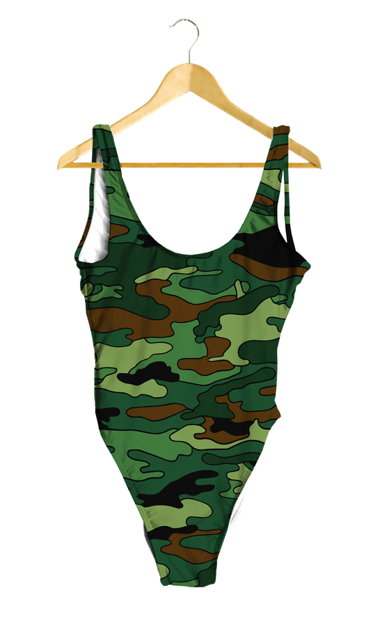 Green & Brown One-Piece