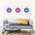 Load image into Gallery viewer, Bullseye Ombre Circle Framed Print
