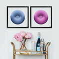 Load image into Gallery viewer, Bullseye Ombre Circle Framed Print

