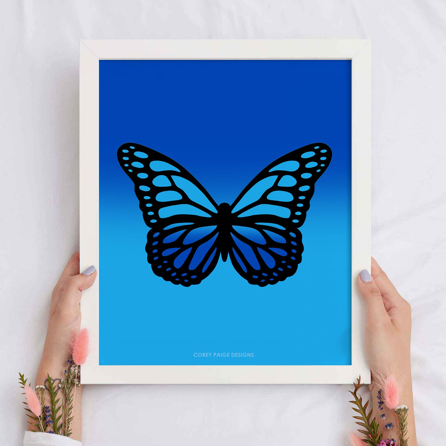 Ombré Butterfly Framed Print