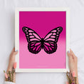 Load image into Gallery viewer, Ombré Butterfly Framed Print

