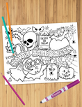 Load image into Gallery viewer, Happy Halloween Coloring Sheet
