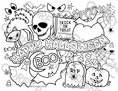 Load image into Gallery viewer, Happy Halloween Coloring Sheet
