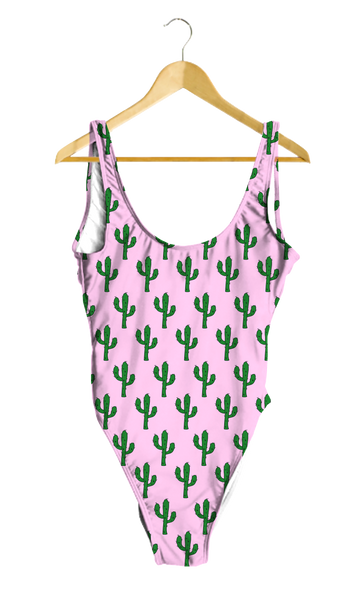 Cactus on Pink One-Piece