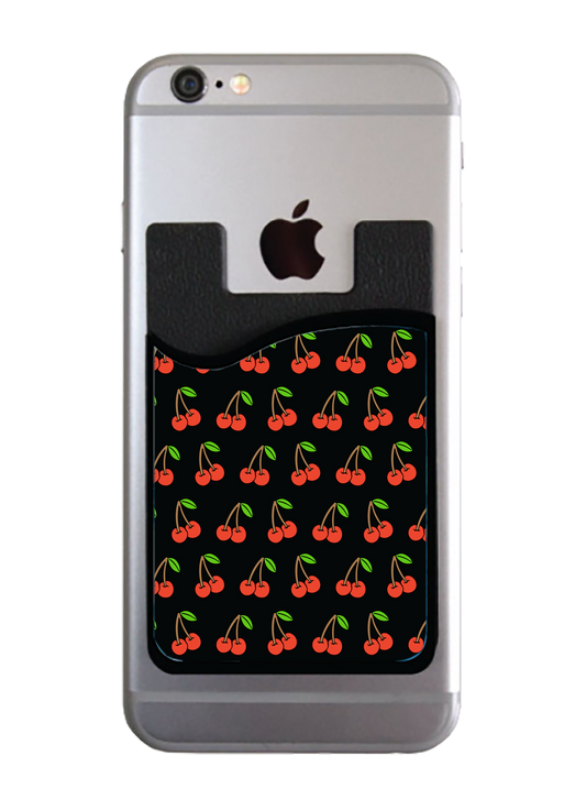 Cherries - Black Card Caddy