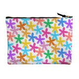 Colorful Painted Flowers Accessory Pouch