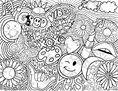 Load image into Gallery viewer, Hippie Collage Coloring Sheet
