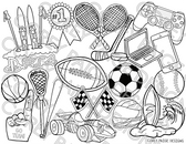 Sports Coloring Sheet – CoreyPaigeDesigns