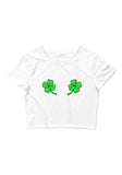 Double Shamrock Women’s Cropped Tee
